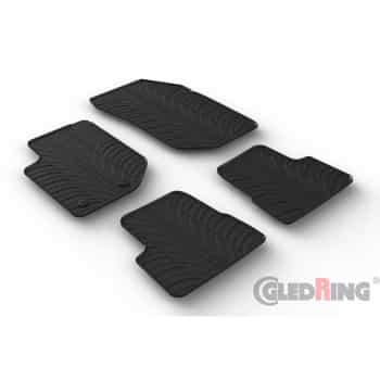 Tapis en caoutchouc sur mesure pour Jeep Avenger (J2) (essence) 2023- (profilé en T 4 pièces + clips de montage)