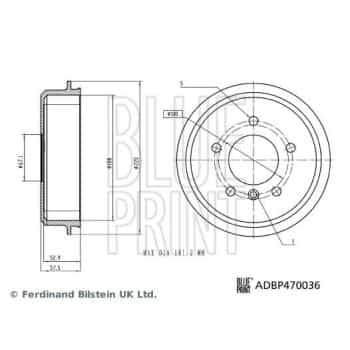 Tambour de frein ADBP470036 Blue Print