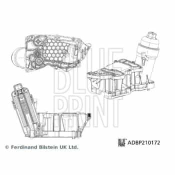 Boîtier, filtre à huile Blue Print Solution ADBP210172