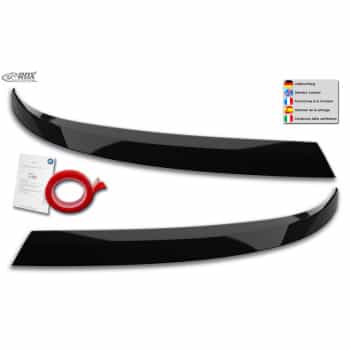 Spoilers de phare sur mesure pour Volkswagen Transporter T6.1 2021- (ABS Noir Brillant)