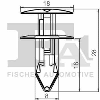 Clip, bande décorative/protectrice