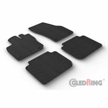 Tapis en caoutchouc sur mesure pour Skoda Kodiaq II (PS7) 2024- (profilé en T 4 pièces + clips de montage)