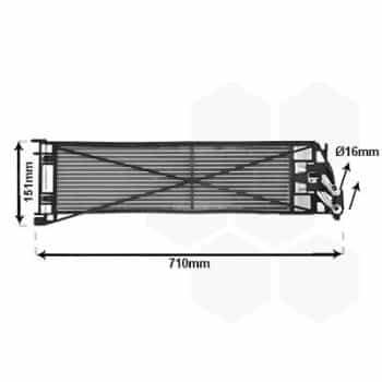 Refroidisseur d'huile, transmission automatique 06013764 International Radiators