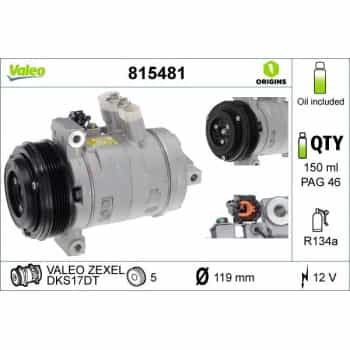Compresseur, climatisation 815481 Valeo