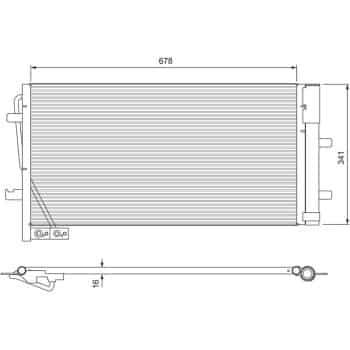 Condenseur, climatisation 814169 Valeo