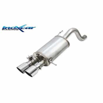Pot d'échappement sport 100% inox sur mesure pour Hyundai i20 N 1.6 Turbo (204cv) 2020- 2x90mm Racing