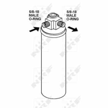 Filtre déshydratant, climatisation 33287 NRF