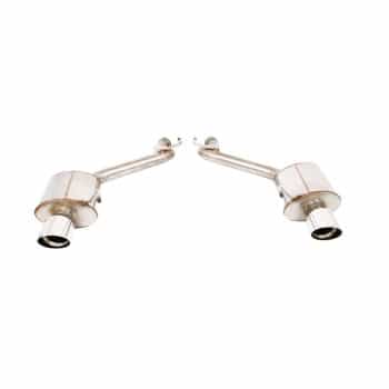 Pot d'échappement sport double inox adaptable pour Ford Mustang MK6 2.3 Ecoboost 213/231/233kW & 3.7 V6 224kW 2