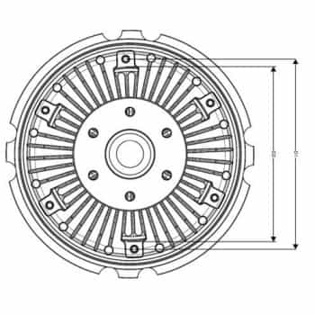 Embrayage, ventilateur de radiateur 49562 NRF