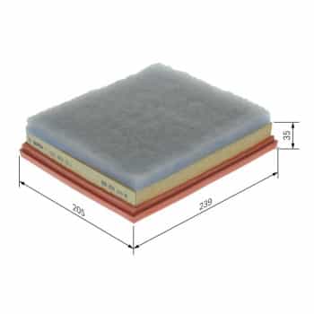 Filtre à air F026400511 Bosch
