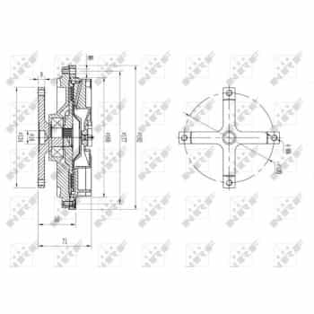 Embrayage, ventilateur de radiateur 49632 NRF