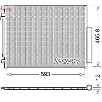 Condenseur, climatiseur DCN01025 Denso