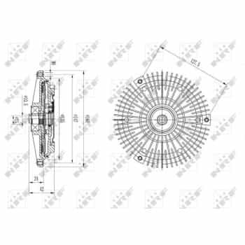 Embrayage, ventilateur de radiateur 49615 NRF