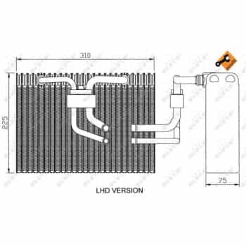 Evaporateur climatisation EASY FIT 36100 NRF