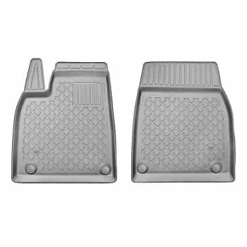Jeu de tapis en caoutchouc avant sur mesure pour Tesla Model X 2021 - 2 pièces