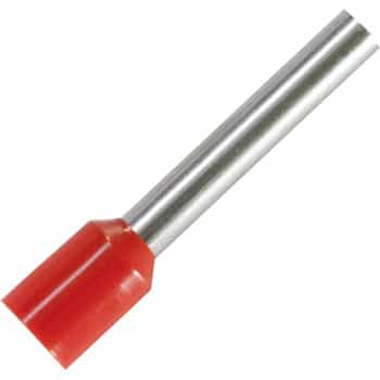 Embout pour câble de taille : 4,0 mm² avec isolation rouge