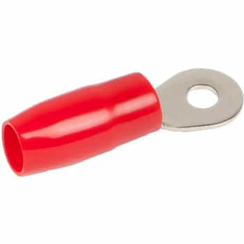 SYSTÈME AUDIO Cosse de câble à anneau 13 mm : 10 mm², rouge