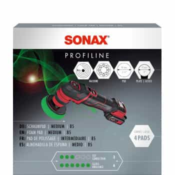 Sonax Disque de polissage moyen 85mm vert