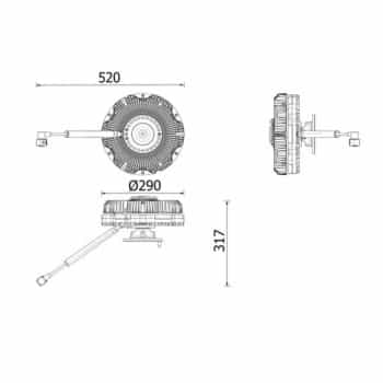 Embrayage, ventilateur de radiateur