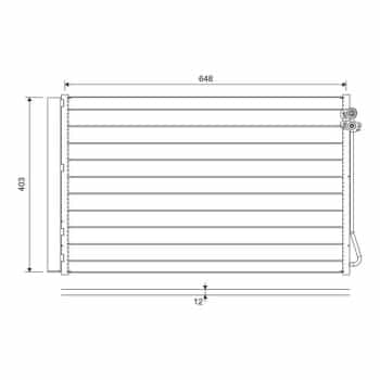 Condenseur, climatisation 822747 Valeo