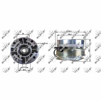 Embrayage, ventilateur de radiateur 49701 NRF