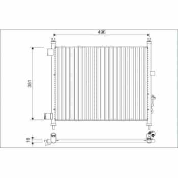 Condenseur, climatisation 822630 Valeo