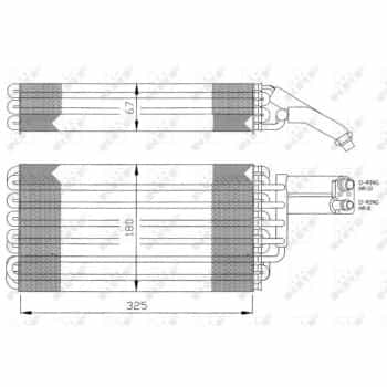 Évaporateur climatisation 36057 NRF