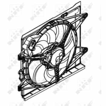Roue du ventilateur de refroidissement 47597 NRF