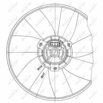 Roue du ventilateur de refroidissement 47660 NRF