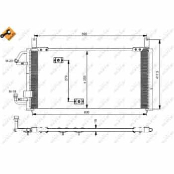 Condenseur, climatisation EASY FIT 35197 NRF