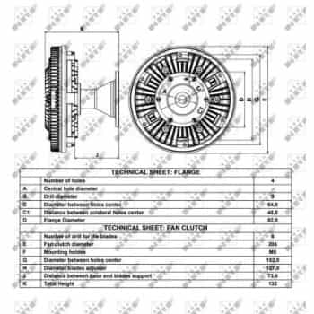Embrayage, ventilateur de radiateur 49024 NRF