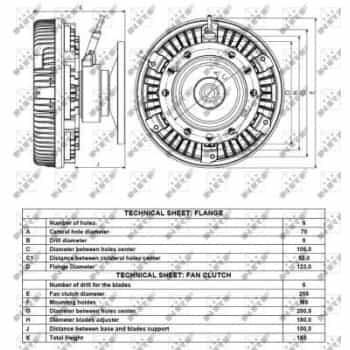 Embrayage, ventilateur de radiateur 49119 NRF
