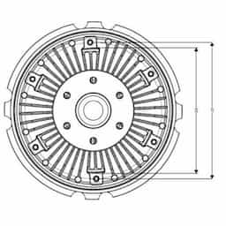 Embrayage, ventilateur de radiateur 49561 NRF