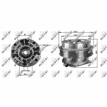 Embrayage, ventilateur de radiateur 49705 NRF