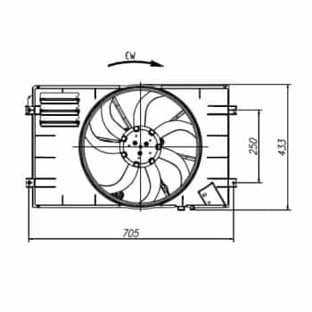 Ventilateur, refroidissement du moteur 47927 NRF