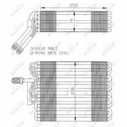 Évaporateur climatisation 36024 NRF