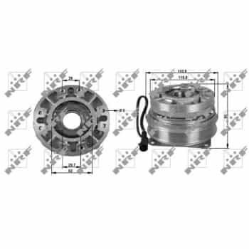 Embrayage, ventilateur de radiateur 49702 NRF
