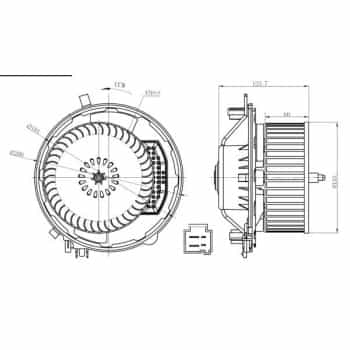 Ventilateur de chauffage 34283 NRF