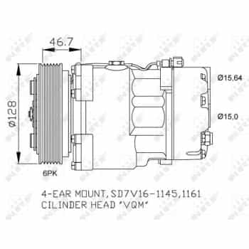 Compresseur, climatisation 32489 NRF