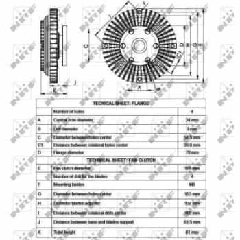 Embrayage, ventilateur de radiateur 49546 NRF