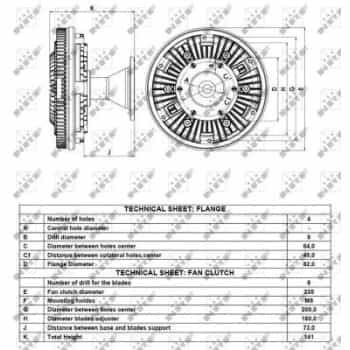 Embrayage, ventilateur de radiateur 49114 NRF