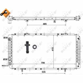 Radiateur, refroidissement du moteur EASY FIT