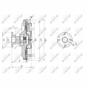 Embrayage, ventilateur de radiateur 49591 NRF