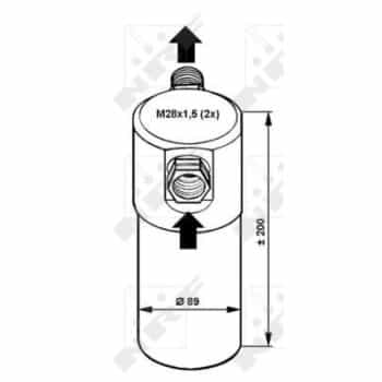 Filtre déshydratant, climatisation EASY FIT 33081 NRF