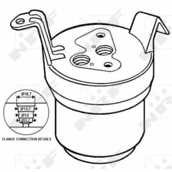 Filtre déshydratant, climatisation EASY FIT 33021 NRF