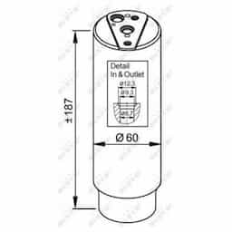 Filtre déshydratant, climatisation EASY FIT 33327 NRF