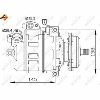 Compresseur, climatisation EASY FIT 32148 NRF