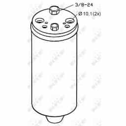 Filtre déshydratant, climatisation 33121 NRF