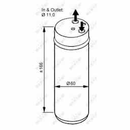 Filtre déshydratant, climatisation EASY FIT 33120 NRF