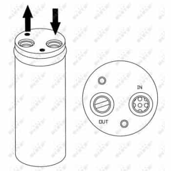 Filtre déshydratant, climatisation 33208 NRF